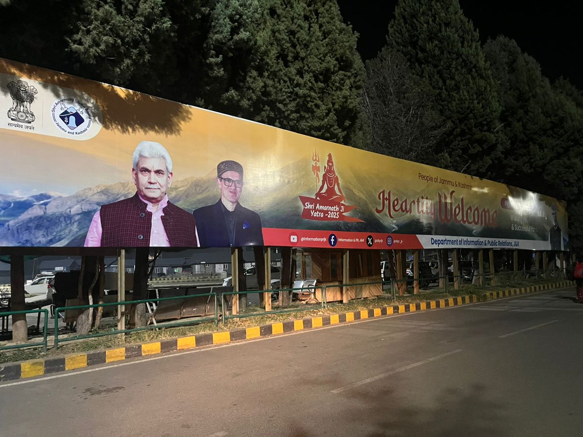 mfaisalpatel's tweet image. Heartfelt welcome from the people of
Jammu &amp;amp; Kashmir for Shri Amarnath Ji Yatra 2025!

@OmarAbdullah @diprjk #jammukashmir #amarnaathyatra2025