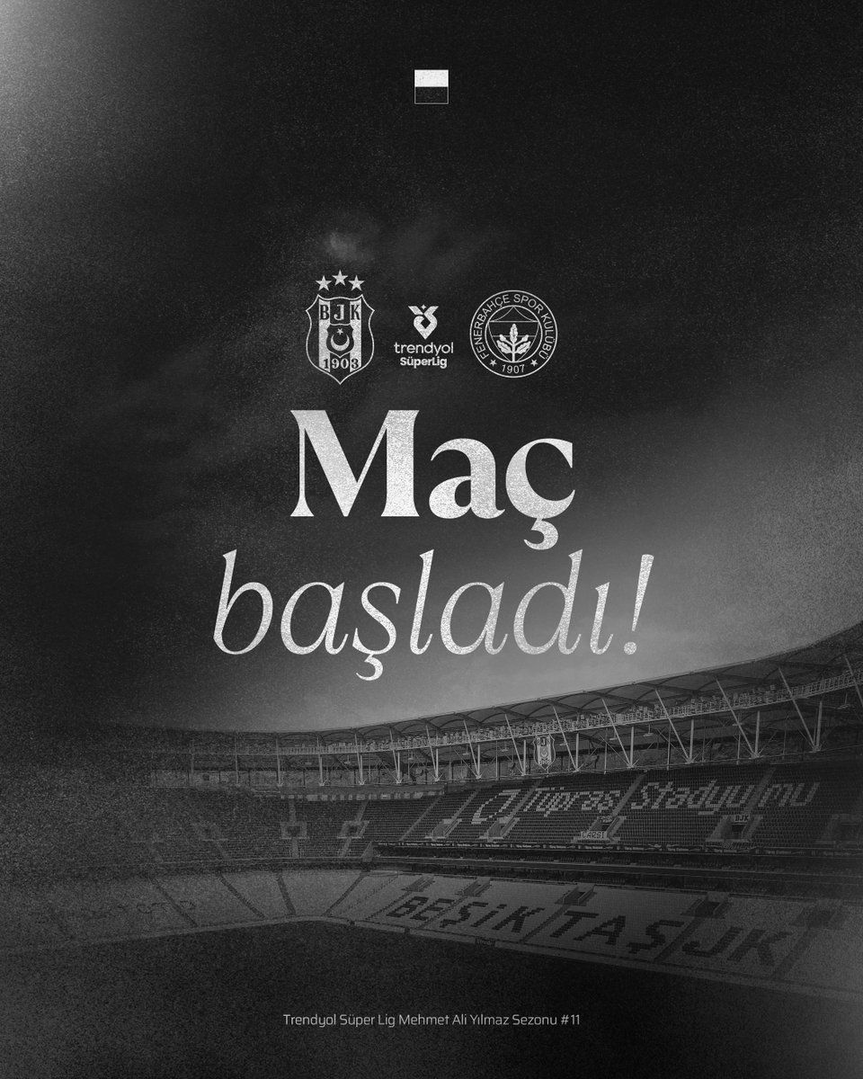 Maç başladı, haydi Beşiktaş! 🦅

⬛⬜