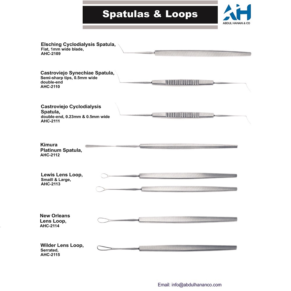 AbdulHananCo's tweet image. ✨ #Spatulas &amp;amp; #Loops ✨
High-quality #ophthalmic #surgical #instruments by Abdul Hanan &amp;amp; Company.

📩 Buyers, contact us:
abdulhanancompany@gmail.com
🌐 abdulhananco.com

#abdulhanancompany #ophthalmology #eyesurgery #surgicalinstruments #MedicalDevices
#طب_العيون