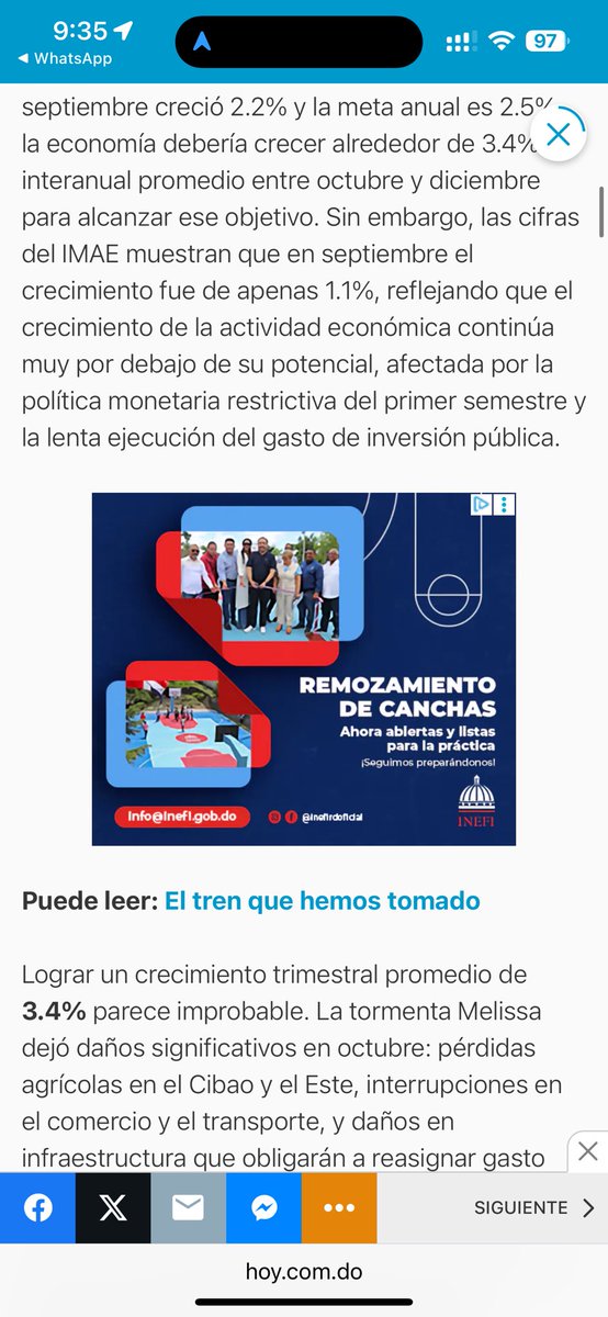 ZoraimaCuello's tweet image. Hoy, leyendo un artículo digital de @temomontas, me encontré con anuncios de dos institucionales (SISALRIL e INEFI) y tres de una encuesta sobre la “gestión de Abinader”.

No debería ser sorpresa, pues el aumento del gasto del Estado en publicidad es cada vez es mayor (según…