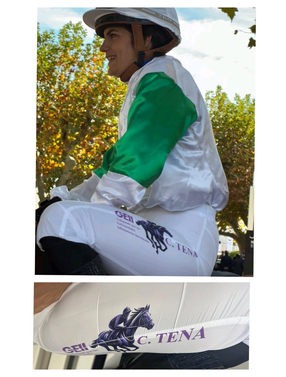 Gracias Claudia Tena! 
Por seguir Galopando por las Enfermedades Inflamatorias Intestinales 💜💜💜💜💜