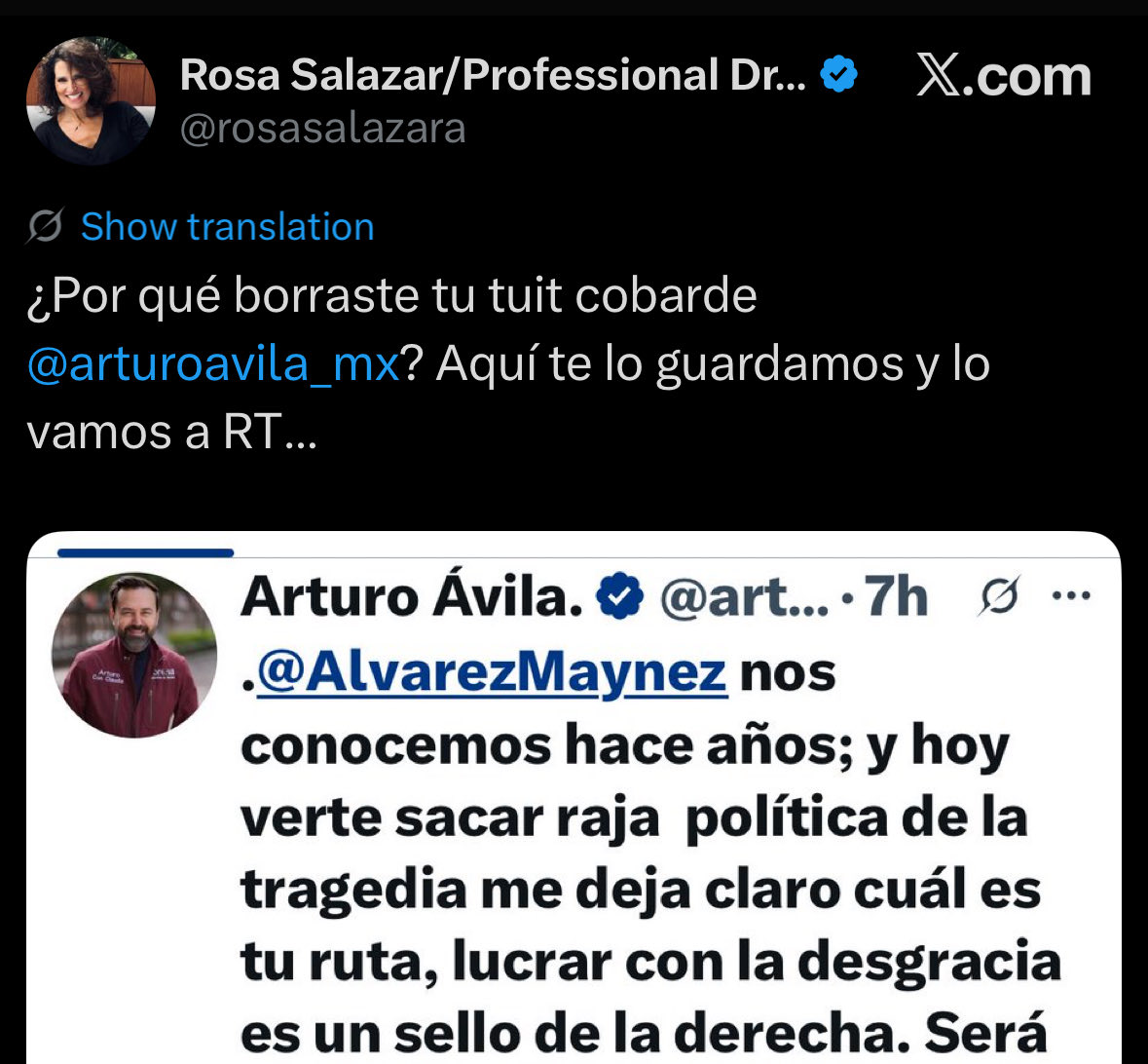 Arturo Ávila. tweet media