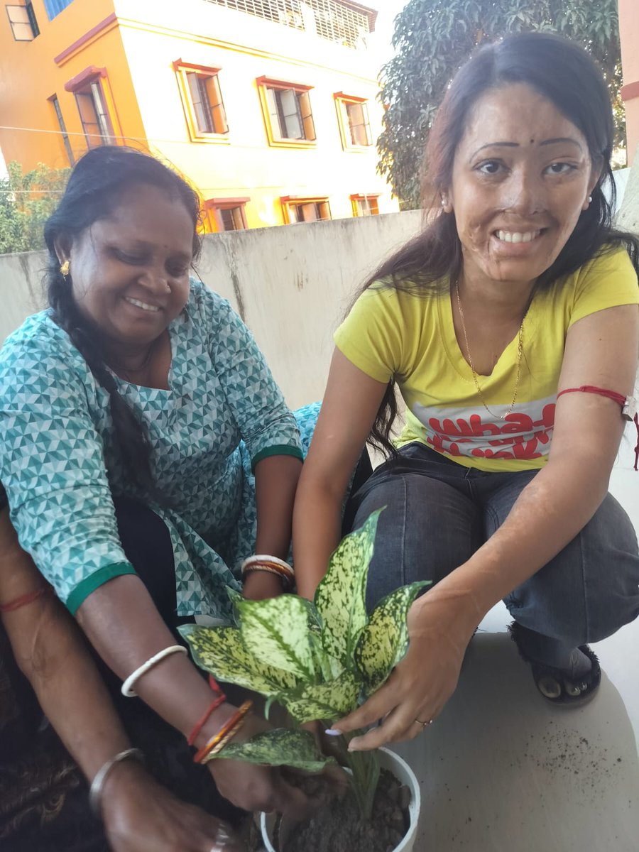 Today, our #sheroes from the Kolkata Centre (West Bengal) came together for a plantation drive, adding more life, hope, and green to their surroundings. Each plant they nurtured stands as a symbol of growth, healing, and a fresh beginning, reminding us that change always starts
