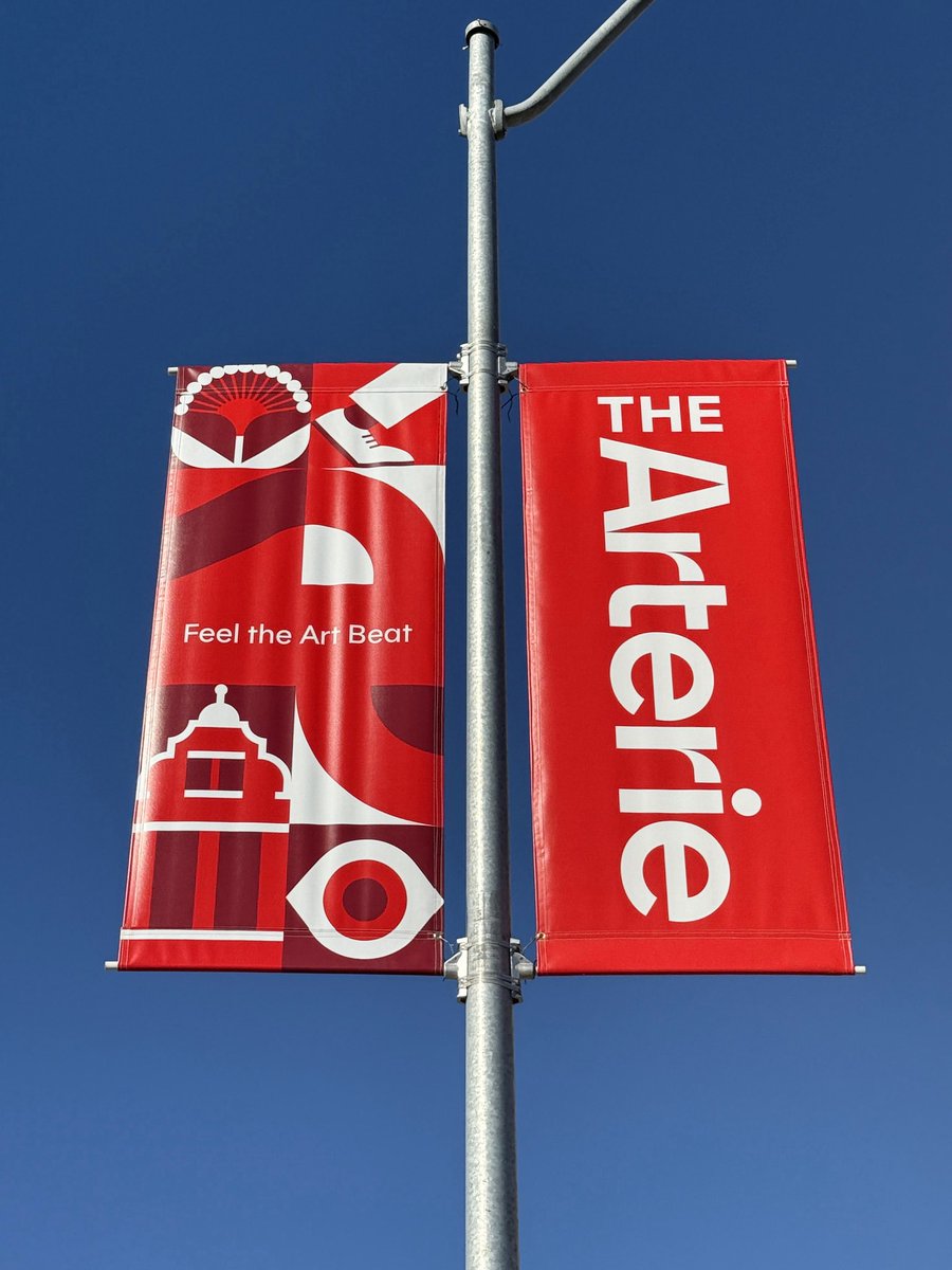 TadCarpenter's tweet image. Today is the grand opening of The Arterie. A really fun new path connecting the three major art institutions in Kansas City. Excited for everyone to meet it today 1-3pm at starting @KemperMuseum.