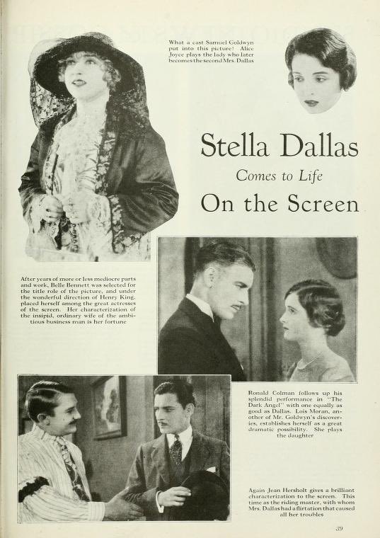 best2vilmabanky's tweet image. Bonus pages of John Ford reaping his cabbage harvest and stills from Stella Dallas, released #100yearsago this month