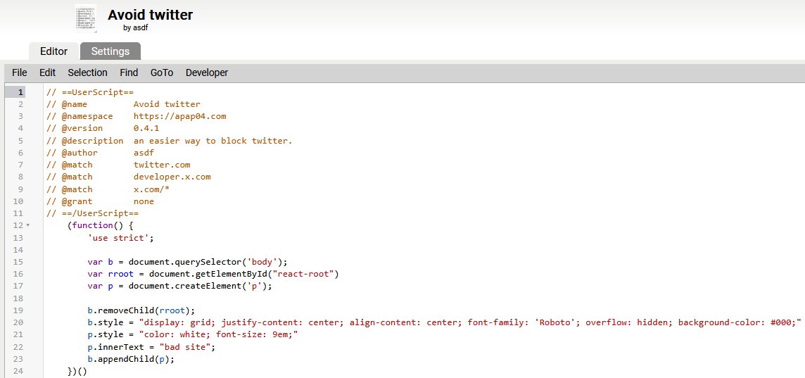 SakuraFan99's tweet image. I need to spend less time here also, but instead of deleting I use this script.