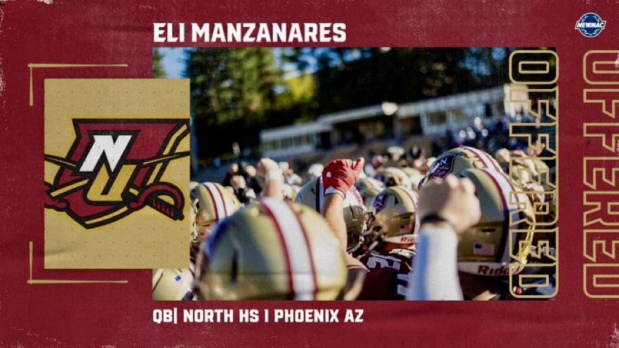 After a great conversation w <a href="/THEcoachRussell/">Bill Russell</a> I am truly blessed to receive an offer from <a href="/NorwichFB/">Norwich Football</a> thankful for every opportunity  #AG2G <a href="/north_mustangs/">Mustangs Football</a>