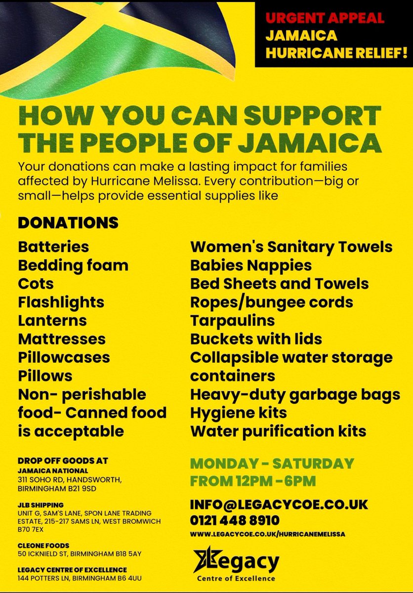 I haven't posted on here for a long time, but I think it's important for the community to know that <a href="/thelegacycoe/">The Legacy Centre of Excellence</a> is collecting resources to send for Jamaica hurricane relief and rebuilding. Even the smallest donation will make a difference.  Please share.