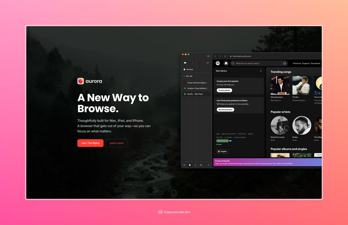 perezstudioio's tweet image. The #aurorabrowser #Website is coming along nicely! #developer #WebDevelopment #buildinpublic #buildinginpublic