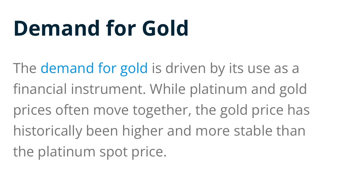 PartisanPitfall's tweet image. Gold price higher than Platinum &amp;amp; Palladium even though they’re orders rarer #Financialization