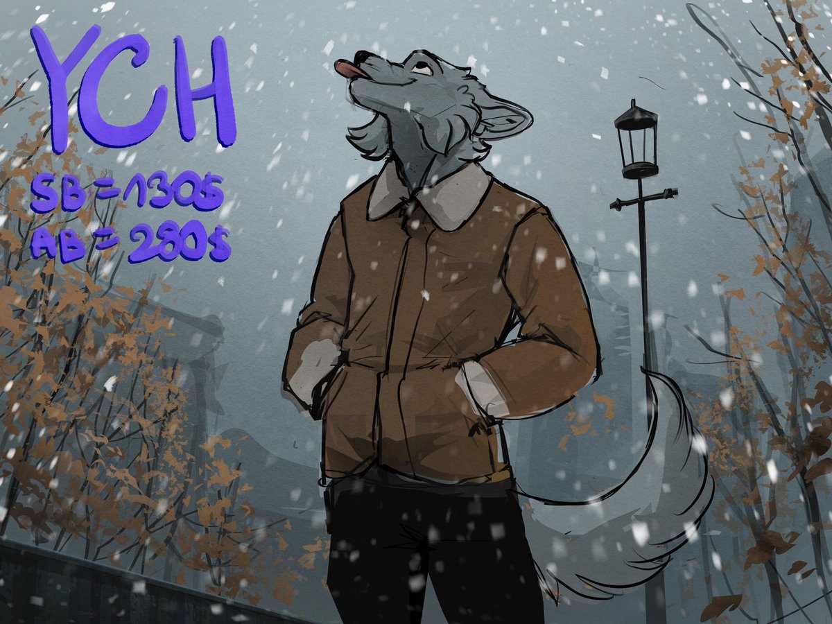 First snow ❄️

New ych out now!
Bids and info:
furaffinity.net/view/62858290/