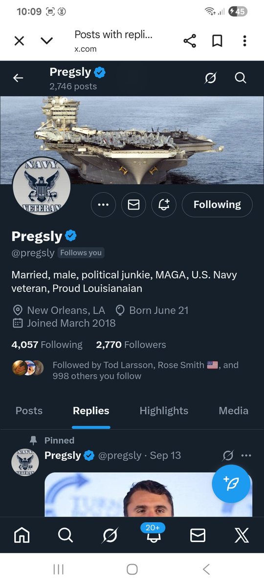 Can we get this US Navy Veteran over the 3k mark, connects back 
<a href="/pregsly/">Pregsly</a> 
F&amp;R
💪🫶💯🇺🇸🫡