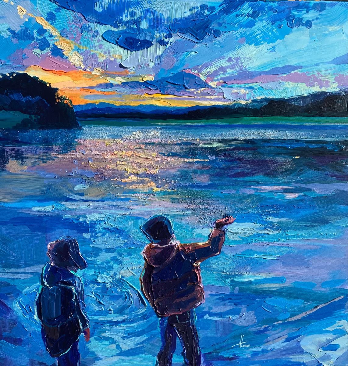 amtrusova's tweet photo. acrylic on canvas 60 * 60 cm «frightening fish» 2020 #beachlover #seelove #skylover #painting🎨 #paintinglessons #paintinglove #artlover #живопись #живописьакрилом https://t.co/6VLce3CyvJ