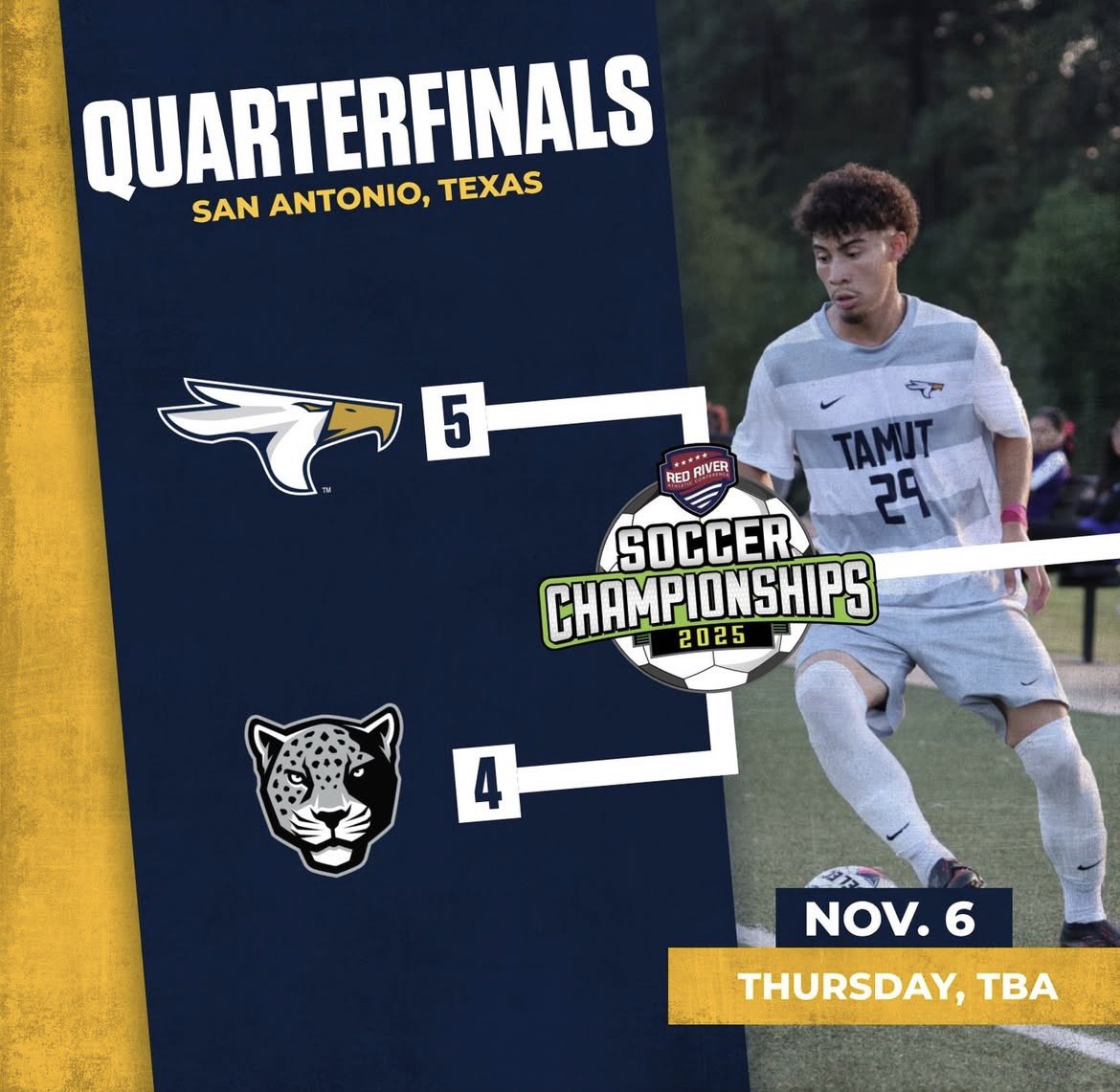 TAMUT_MSOC's tweet image. Hitting the road for TAMUSA! #5