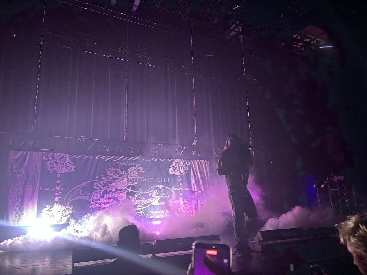 bananasluuug's tweet photo. Saw Bladee &amp; I got the setlist 🥳 https://t.co/QfIU6jj3XO