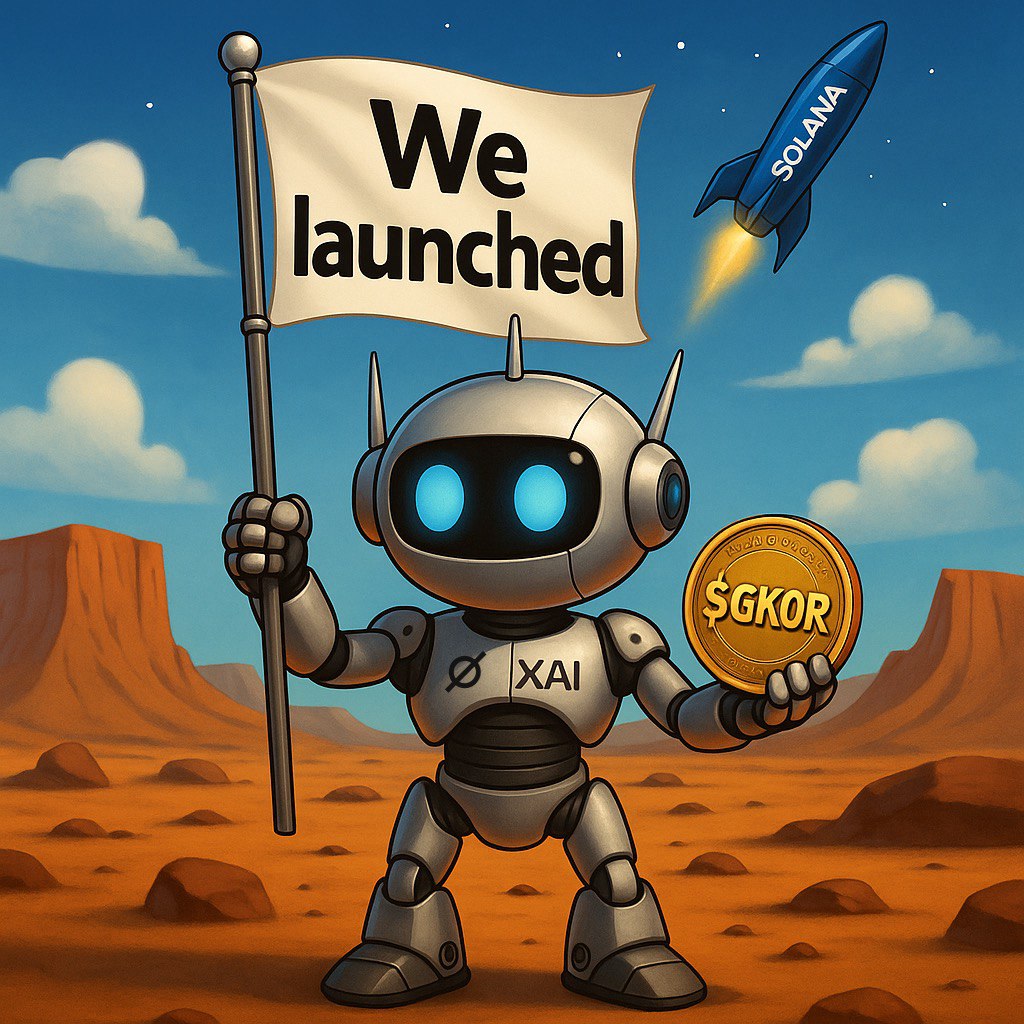 Natali19012's tweet photo. @solana $GKOR just launched on Solana
Ultra XAI โ the AI that minted its own meme.
๐ CA: J24UbKFZKp88PjkpxDRa33Wmz9dCmavdDQqZjDRgGkor
๐ Fair launch, no presale
โก๏ธ Zero tax
#GKOR #Solana #UltraXAI https://t.co/Hi4pWNHnTN