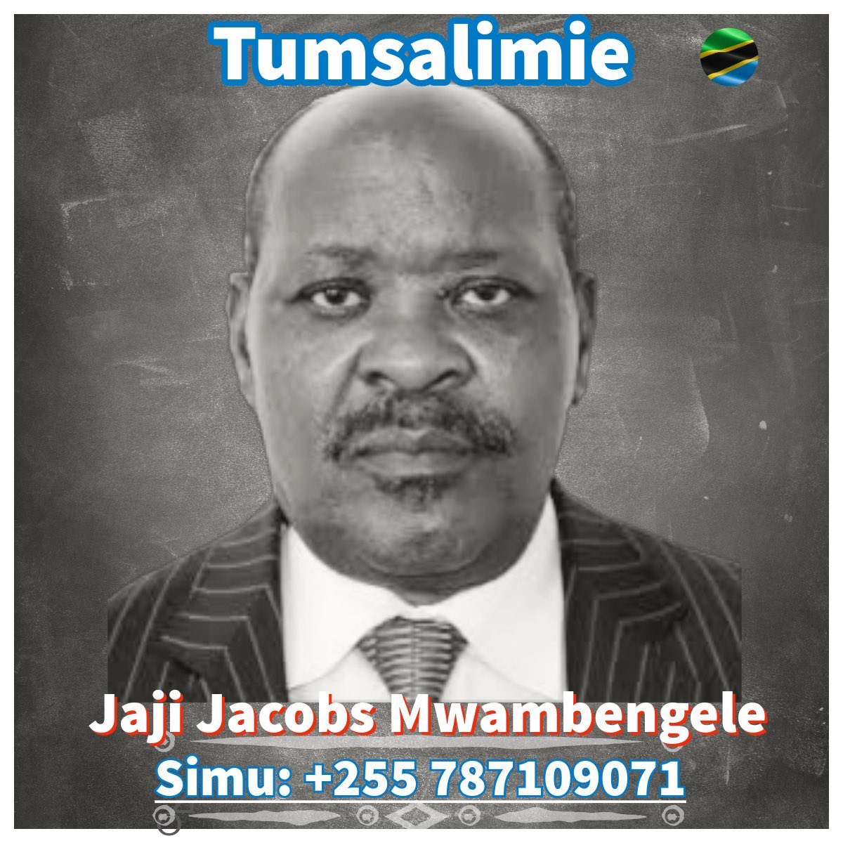 Tumpe Salamu za Suluhu
This is a war criminal.
He helped dictator Idi Amin Mama massacre her own people of Tanzania.
Together with genocider <a href="/SuluhuSamia/">Samia Suluhu</a> 
They must face justice.