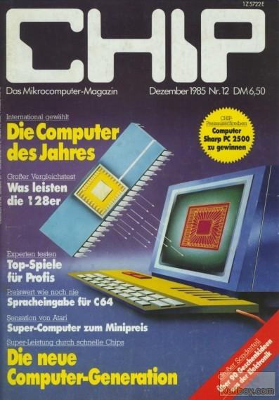 Retrojournal_de's tweet photo. 💾 Dezember 1985: CHIP kürt die „Computer des Jahres“ – der 128er steht im Rampenlicht. ✨
Dazu: Sprach­eingabe für den C64, Supercomputer von Atari und Top-Spiele für Profis.
Hightech, Hoffnung – und ein Sharp PC-2500 zu gewinnen! 🖥️🎁
#CHIP #C64 #RetroMag #RetroComputing https://t.co/uplp9Rq3UK