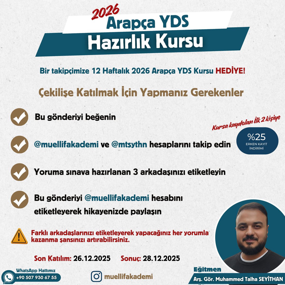 Çekilişe Katılmak İçin: 
instagram.com/p/DQkMghCCuUd/…
<a href="/mtsythn/">Muhammed Talha Seyithan</a>