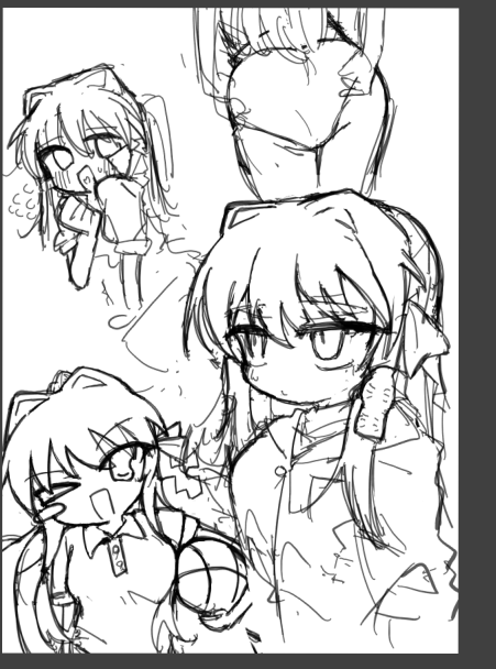 藤林杏さん描きたい欲爆発しててこれをこなさなければ作業できないのですが、いい感じの構図が捕まらずはや3日無駄にしている 