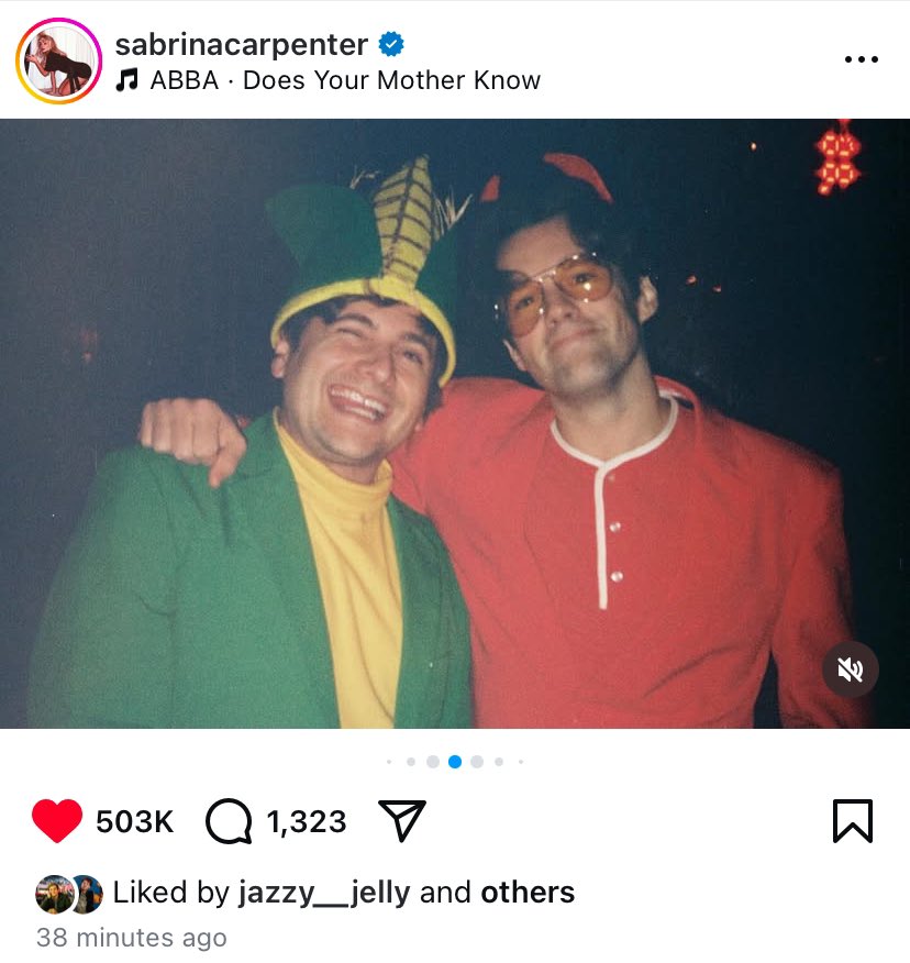 Jeremy on Sabrina’s insta post 💖💖💖