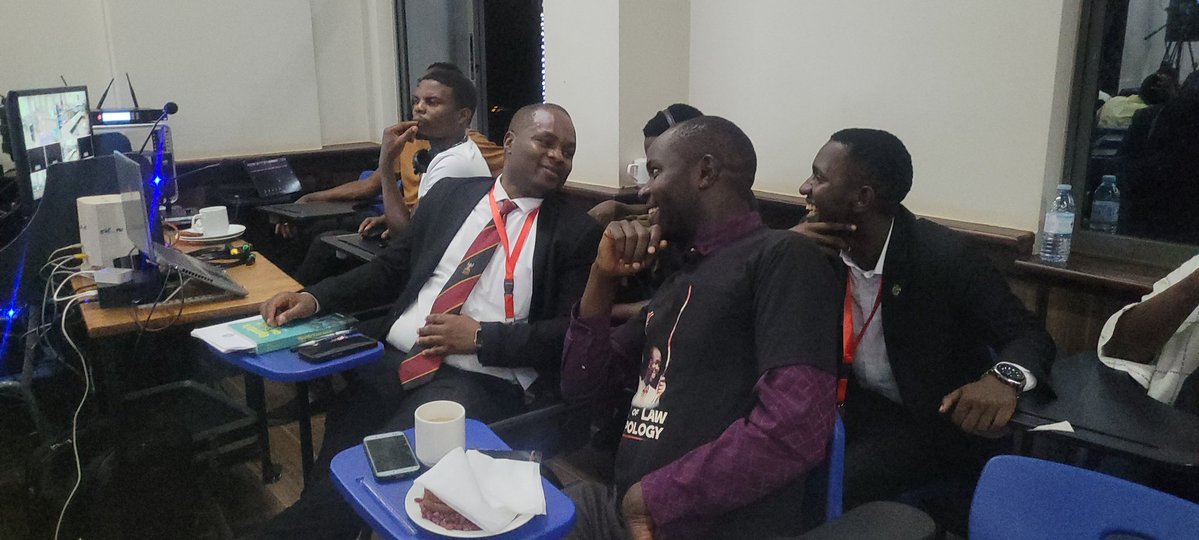 TEA was served as we sat at NIGHT to conclude in #NationalSecondarySchoolsMoot held at MAKERERE LAW SCHOOL hosted by Dr. KABUMBA
