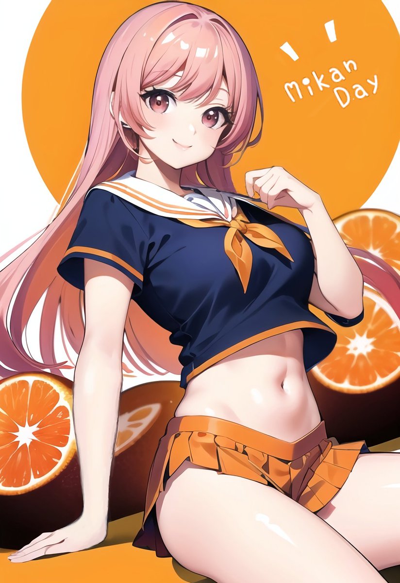 𑁍𓏸𓈒𓂃みなさん、おはるぅです𓂃𓈒𓏸𑁍

今日は「みかんの日🍊」

食べるとホッコリ幸せな気分になる
甘酸っぱいみかん🍊⸒⸒

ビタミンCを取って風邪知らずの冬に
備えましょ.ᐟ.ᐟ

#初リプ・初絡み大歓迎
#AIイラスト