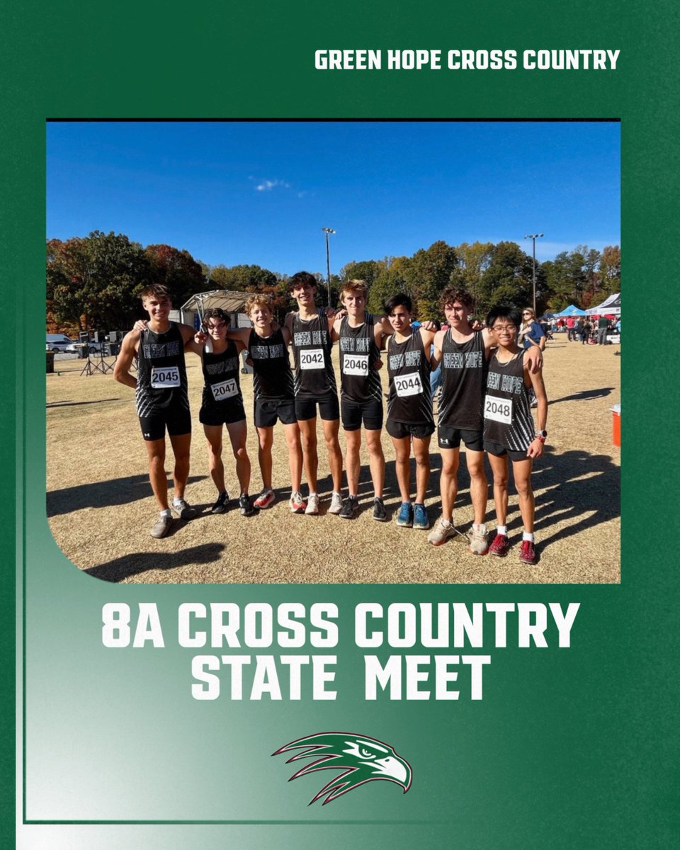 GHHSSports's tweet image. Congratulations to the @GreenHopeXC boy's for their 5th place finish at the 8A State Championship!