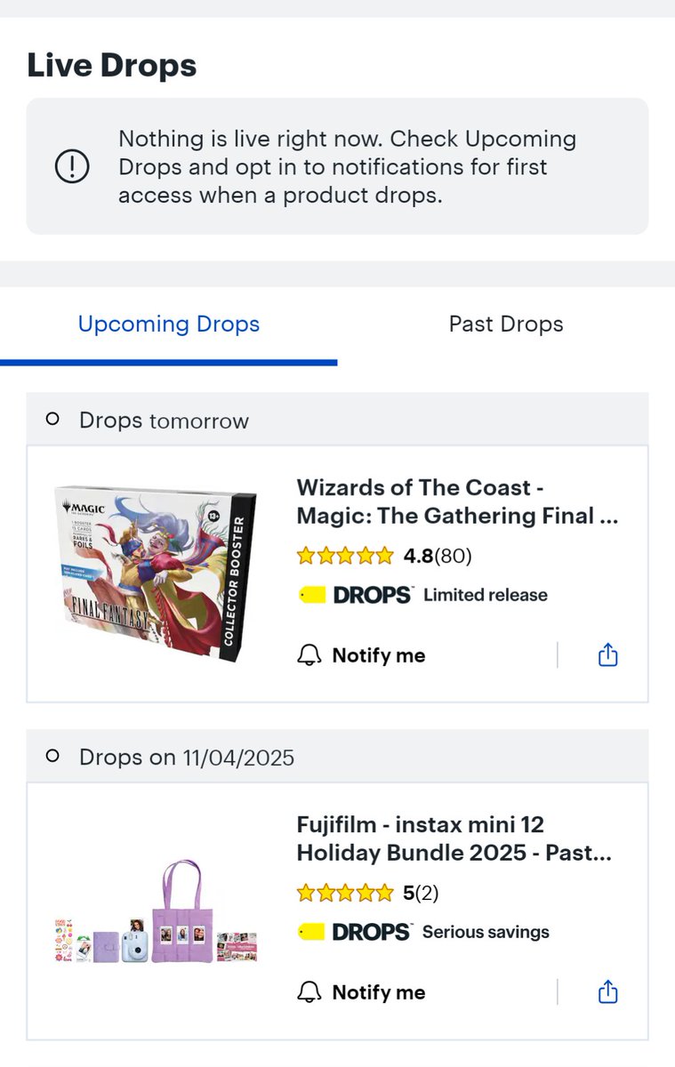789O123's tweet photo. Tomorrow Monday, Best Buy app: Final Fantasy Collectior Booster. Good Luck.

@LA_PTCGRestock 
. https://t.co/RiLKkUWRp7