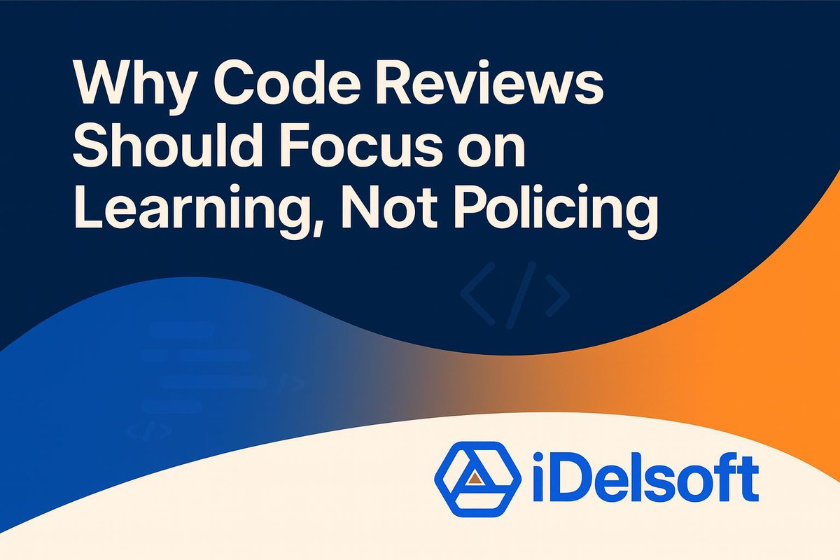 idelsoft's tweet image. Code reviews shouldn’t feel like judgment day.
They’re not about catching mistakes — they’re about helping teams learn and grow together.
Here’s how to flip your review culture 👇
idelsoft.com/blog/tpost/why…

#CodeReview #SoftwareEngineering #iDelsoft