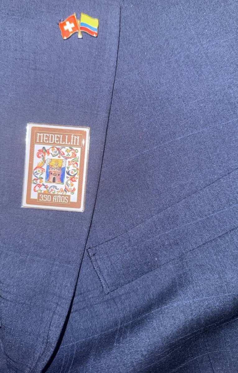 Feliz cumpleaños 350 Medellín. Feliz de hacer parte de tu celebración bajo la representación diplomática de Suiza.