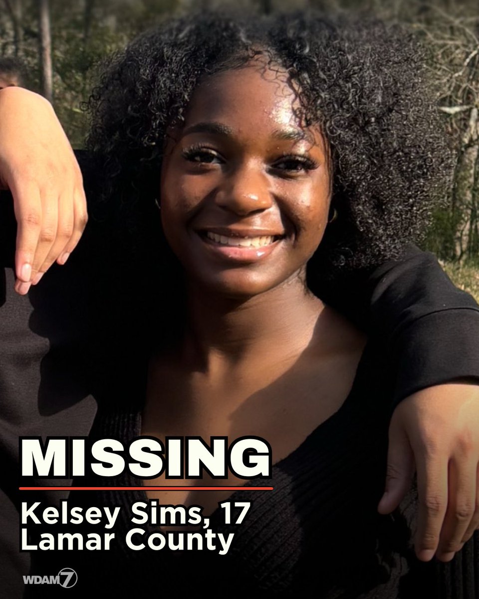 MISSING CHILD ALERT 
Kelsey Sims, 17, has been missing since October 31 around 9:30 a.m. She was last seen waiting for her mom to pick her up near Hegwood and Oak Grove Road. --> wdam.com/2025/11/02/mis…