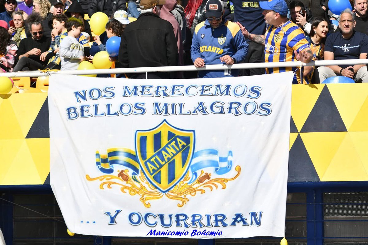 Gracias a todos por devolvernos la ilusión, de todo corazón!!!
Nos reencontramos pronto, para sumar y que <a href="/atlantaoficial/">Club Atlético Atlanta</a> vuelva a estar en Primera!! 💛💙