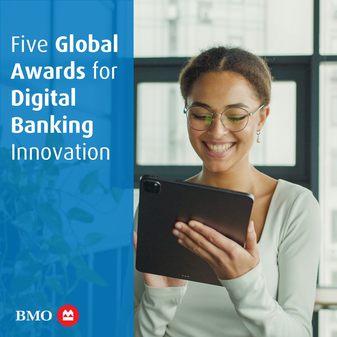 Exciting times as BMO has been awarded five Global Retail Banking Innovation Awards! 🏆 

Congratulations to Team BMO for continuing to drive innovation and impact.

 #ProudToWorkAtBMO
