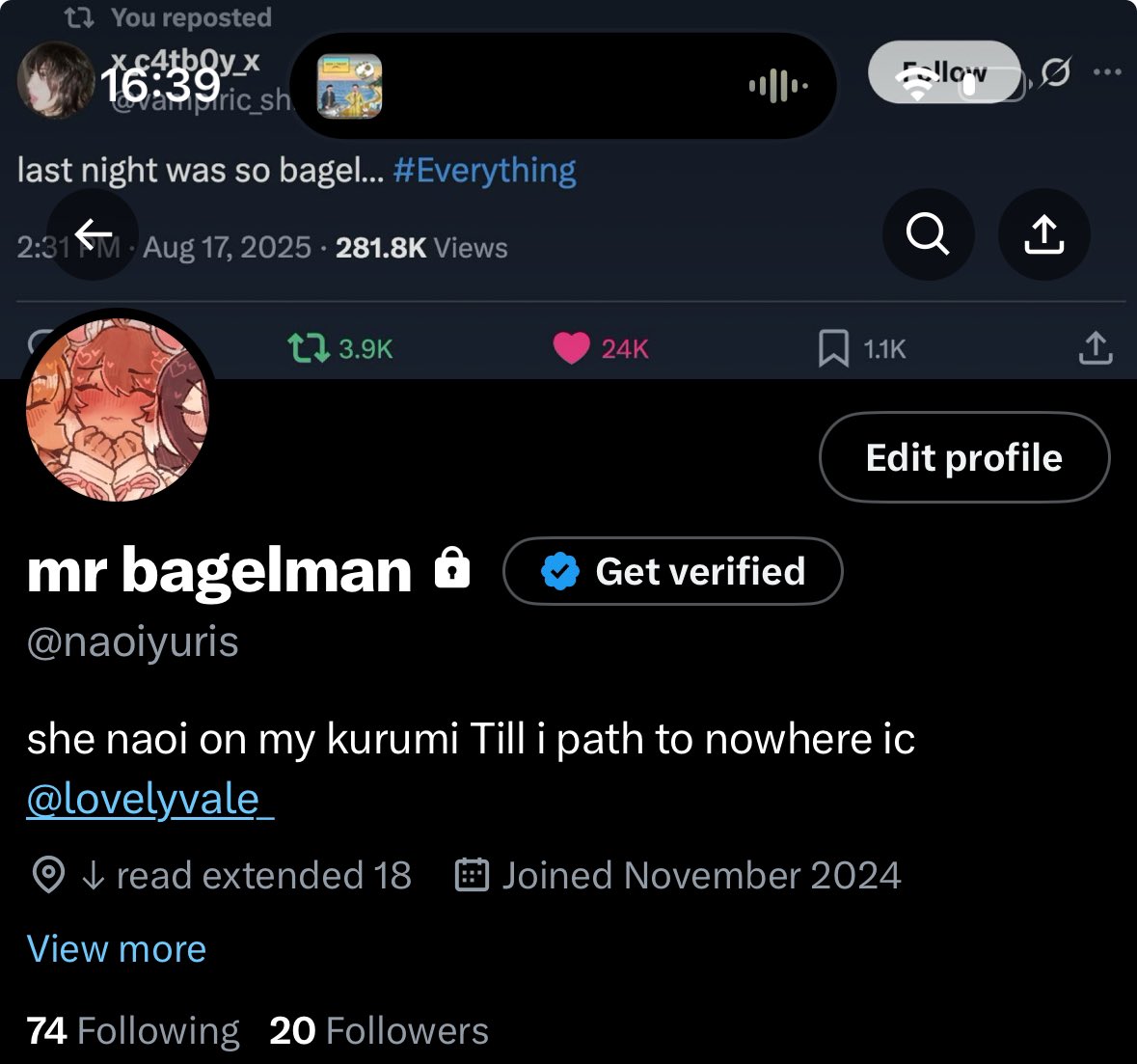ogutamas's tweet photo. oomfs that i interact w a Decent amt #proomf me https://t.co/FTxShu0Bf2