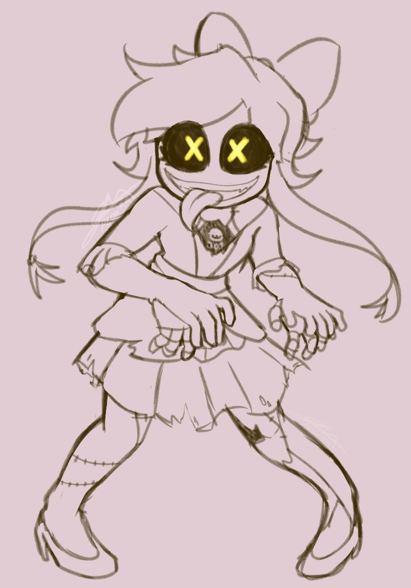 _Flowrr_'s tweet image. CW// body horror
tee hee cyn doodle #murderdrones