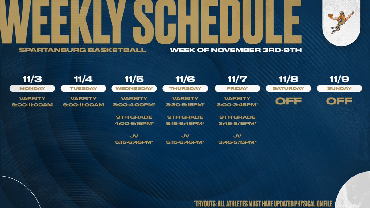 SpartanburgMBB's tweet image. Week 1 is on deck! It’s time to work! #StackDays