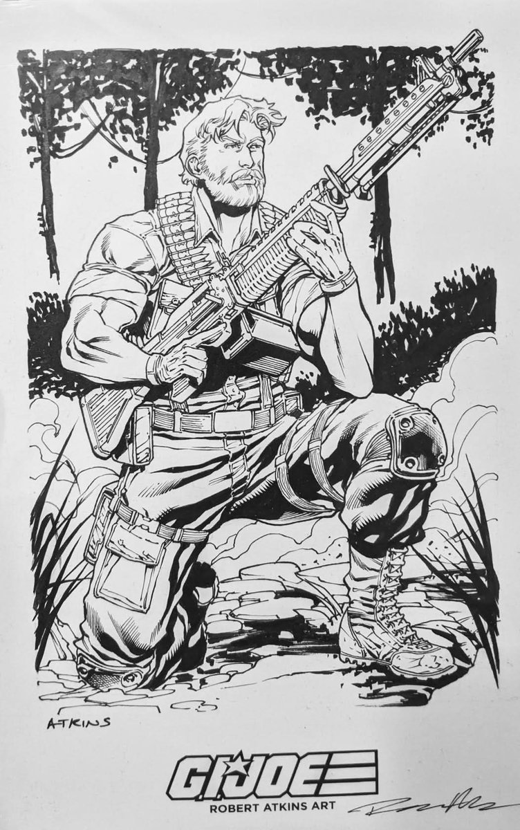 Rocking #Joevember with Rock n Roll &amp; <a href="/RobertAtkinsArt/">Robert Atkins - Elders Of the RuneStone</a>. #GIJoe #ComicArt