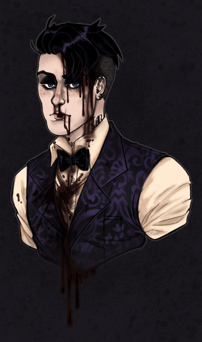 ObsidianRot's tweet image. Day 2 - Bleed || Featuring - Marcel 
Artwork &amp;amp; Character (Marcel) by @ObsidianRot 

#goretober2025 #goretober #humanoid #humanoidocs #ocs #originalcharacter #blood #horror #spooky #digitalart #krita