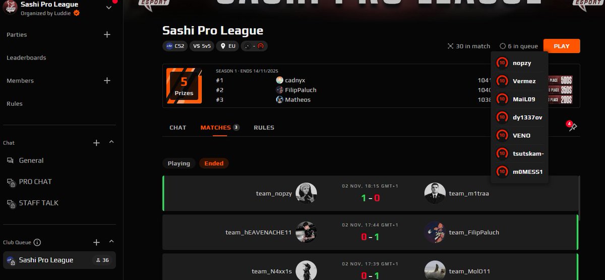 Sashi Pro League tweet media