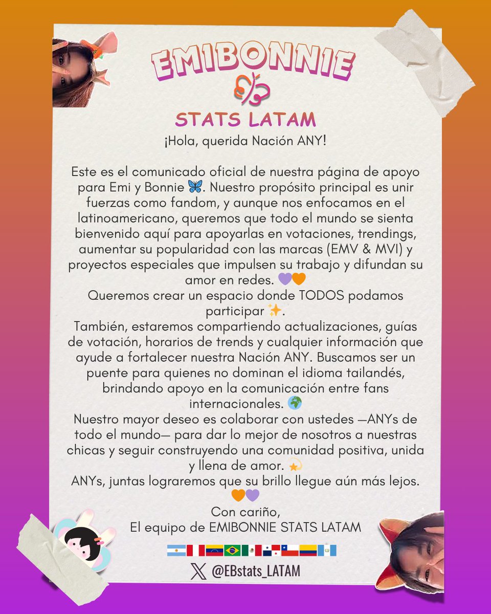 EMIBONNIE STATS LATAM tweet media