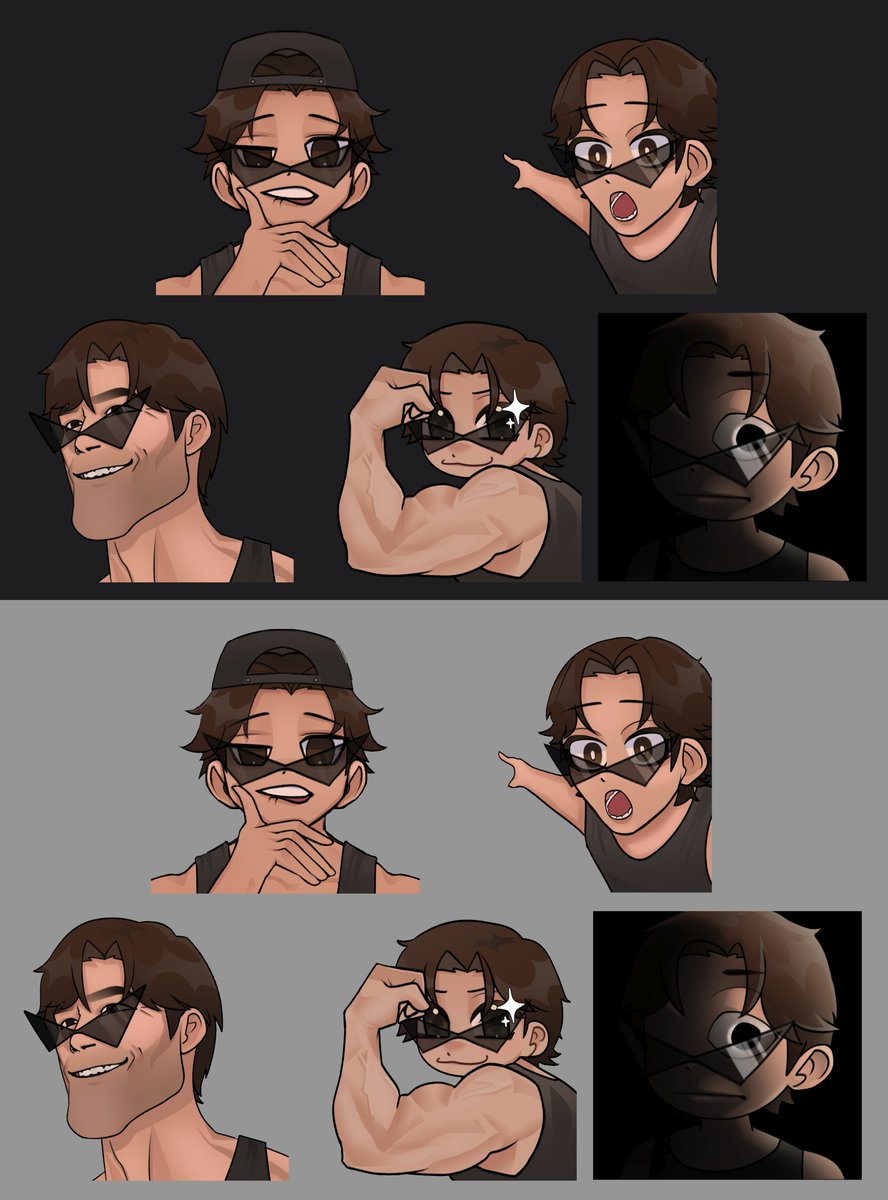 New emotes are here from <a href="/p5ych3_vt/">psyche 🦇❣️ // Vtuber | VGEN</a> ! Yippie wahoo!