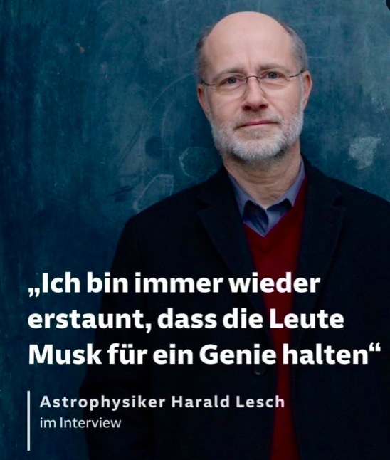 Ich bin immer wieder erstaunt, dass die Menschen Harald Lesch immernoch für einen Wissenschaftler halten...