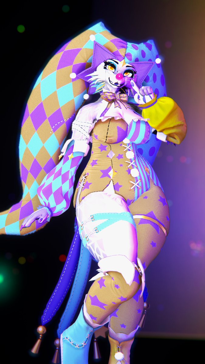 Kiki in a silly clown costume is such a vibe x)