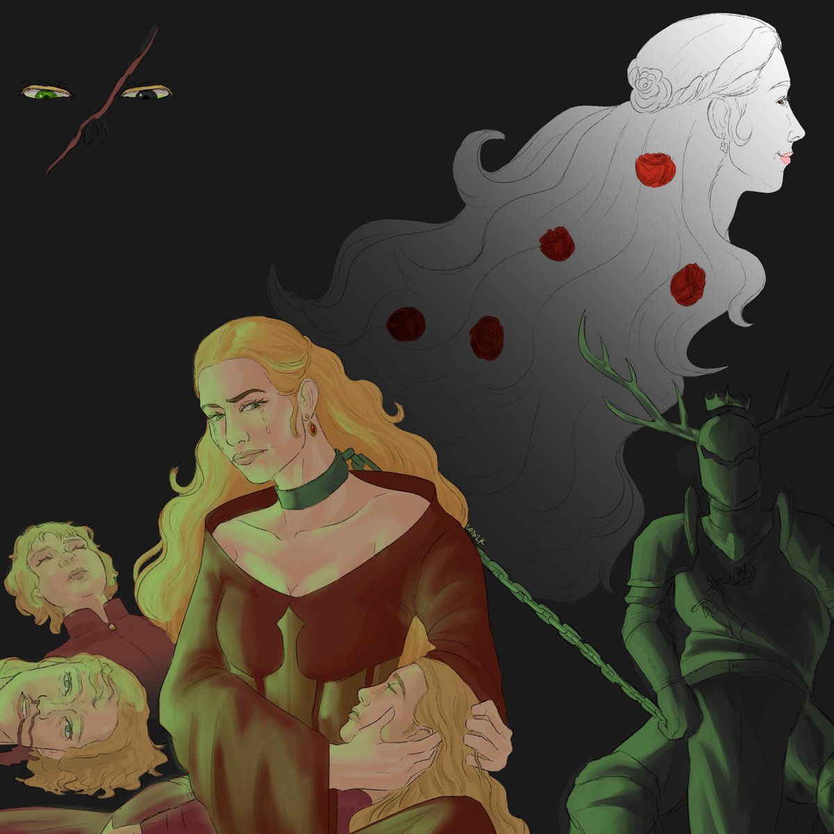 conizk's tweet image. Day 2: Prophecy 

#Cerseiweek2025 

I wanted to include everything Maggy the Frog said to Cersei, or at least try to