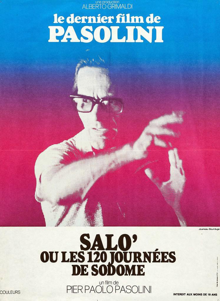 Au #SondagePierPaoloPasolini de <a href="/merlinpapin3/">Merlin Philippe</a> mon 2e vote à «Salò», un film extrême dans sa forme pour dénoncer les dérives du fascisme dans une fable qui emprunte à Sade et au cinéma gore. Une expérience de cinéma inoubliable… pour qui peut supporter autant d’horreurs à l’écran