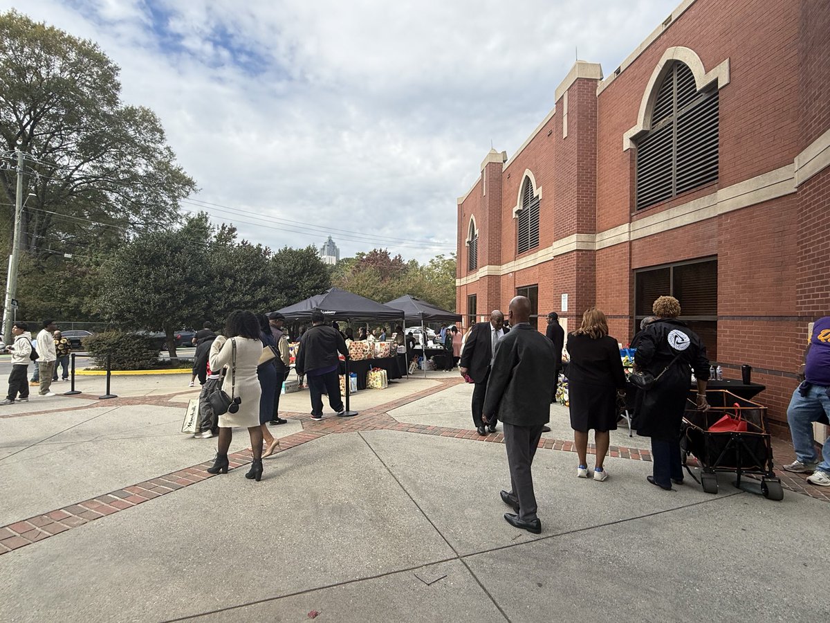 We are giving away food bags at Ebenezer until 2pm today 101 Jackson Street, NE | Atlanta GA, 30312 | 404.688.7300 the bags include poultry, produce, and shelf stable items