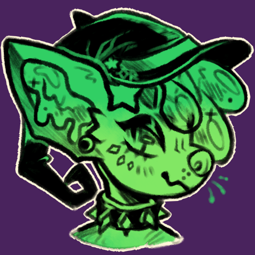 ObsidianRot's tweet image. Doodle of my Slimerock Pup, Finn! Hopefully this shows up at least on my feed. 

#art #krita #slime #slimedog #anthro #krita #digitalart #sketch