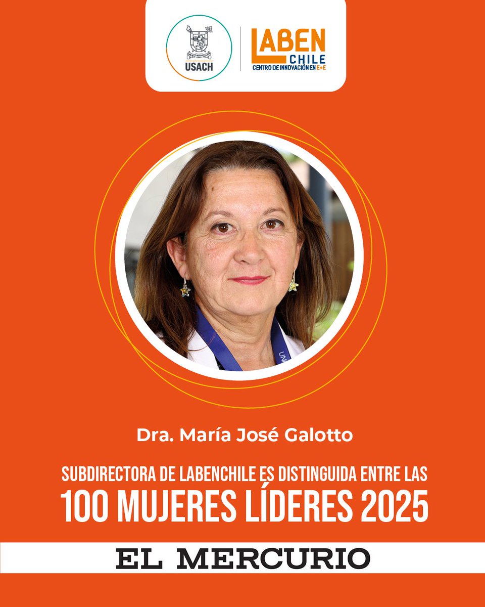 ¡Un orgullo para Laben Chile!

Nuestra subdirectora, María José Galotto, fue distinguida entre las 100 Mujeres Líderes 2025 de El Mercurio y Mujeres Empresarias, Chile.
¡Felicitaciones!