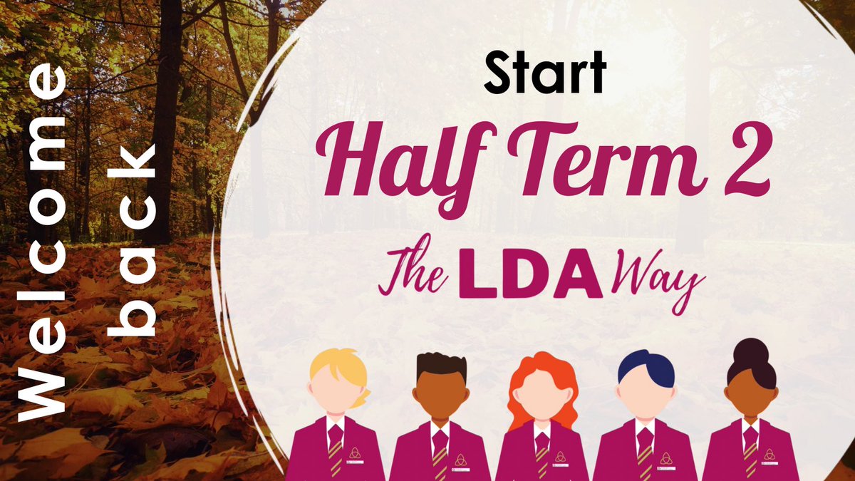 LDA families, we hope you have enjoyed the break.  We are very much looking forward to welcoming pupils back to school tomorrow for Half Term 2.  All pupils should be at school by 8:38am, fully equipped and ready to learn.